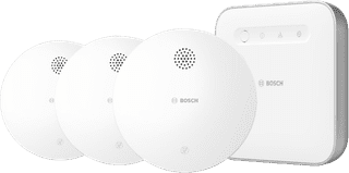 Bosch Kabelloser Rauchmelder 3er-Pack + Bosch Smart Home Controller