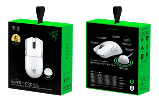 Razer Viper V4 Pro Wireless Gaming Mouse White