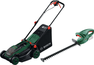 Bosch Rotak 18V2-38 (ohne Akku) + Bosch EasyHedgeCut 18-45 Li (ohne Akku)