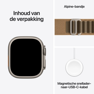 Apple Watch Ultra 4 Cellular 49mm Natural Alpine Loop L