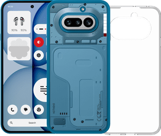 Nothing Phone (4a) 256GB Blue 5G + BlueBuilt Back Cover Transparent