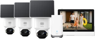 eufy SoloCam E42 3er-Pack + HomeBase 3 + Smart Display E10