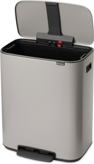 Brabantia Bo Mülleimer 60 Liter Soft Grey