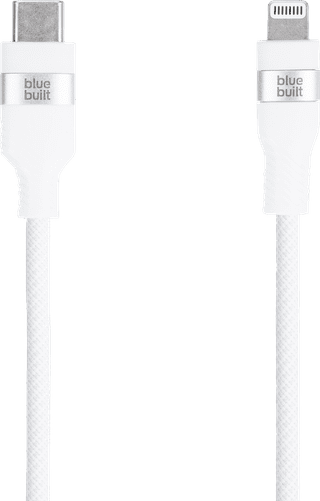 BlueBuilt USB-C-auf-Lightning-Kabel 1,5 m Nylon Weiß