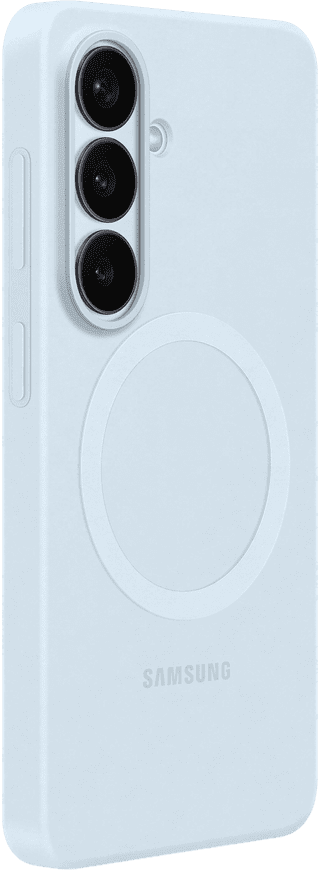 Samsung Galaxy S26 Backcover aus Silikon mit Magnet Blau