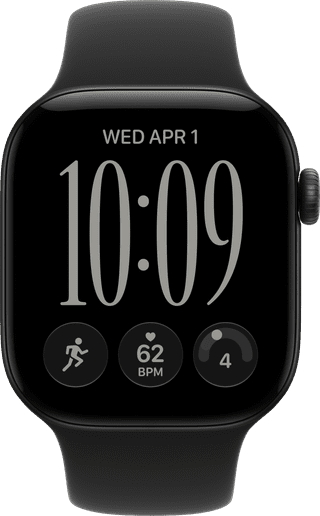 Apple Watch Series 12 Cellular 42mm Black Sport Band S/M