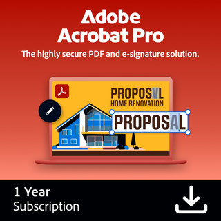Adobe Acrobat Pro 1 Year - Digital
