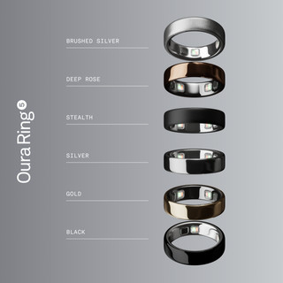Oura Ring 5 Größe 13 Brushed Silver