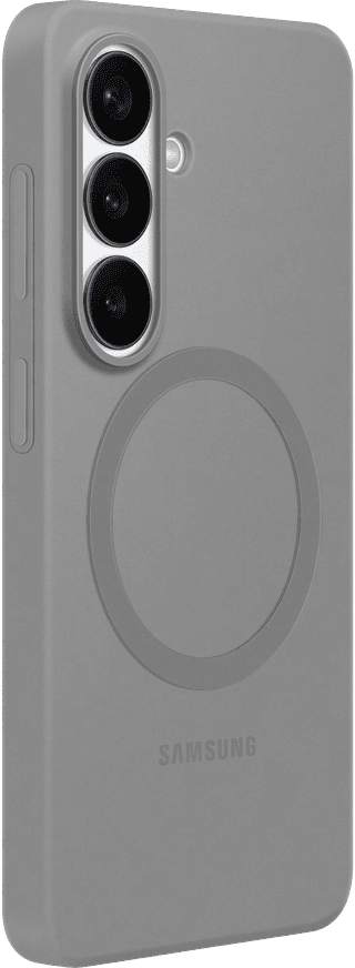 Samsung Galaxy S26 Plus Backcover aus Silikon mit Magnet Grau