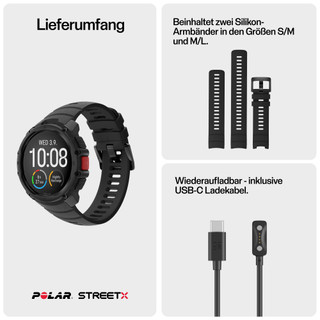 Polar Street X Schwarz 45 mm