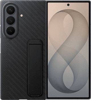Samsung Galaxy Z Fold 8 Ultra Standing Grip Back Cover with Magnet Black