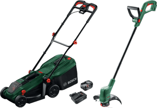 Bosch Rotak 18V-32 + Bosch EasyGrasCut 18 + Bosch Starterset 18V 4,0 Ah