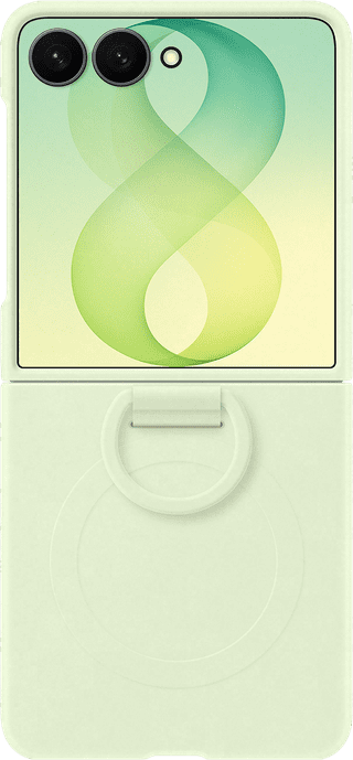 Samsung Galaxy Z Flip 8 Silicone Back Cover with Magnet Green
