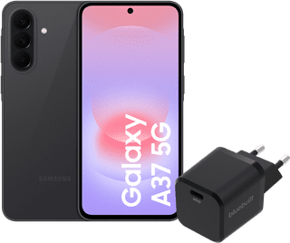 Samsung Galaxy A37 256GB Schwarz 5G + BlueBuilt Ladegerät mit USB-C-Anschluss 45 W Schwarz