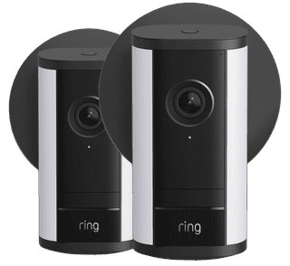Ring Spotlight Kamera Pro 2. Generation Stecker Schwarz Doppelpack