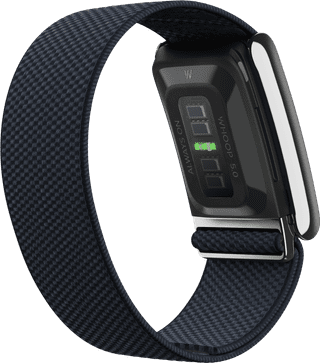 WHOOP 5.0 Peak Schwarz Mitgliedschaft 1 Jahr + WHOOP 5.0 SuperKnit Luxuriöses Armband Dunkelblau