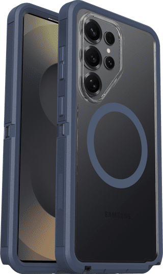 OtterBox Defender Samsung Galaxy S26 Ultra Back Cover with Magnet Transparent Blue Belt