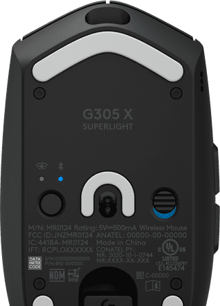 Logitech G305 X SUPERLIGHT Wireless Gaming Mouse Black