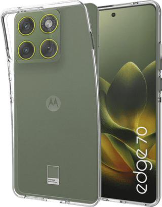 Just in Case Soft Design Motorola Edge 70 Back Cover Transparent