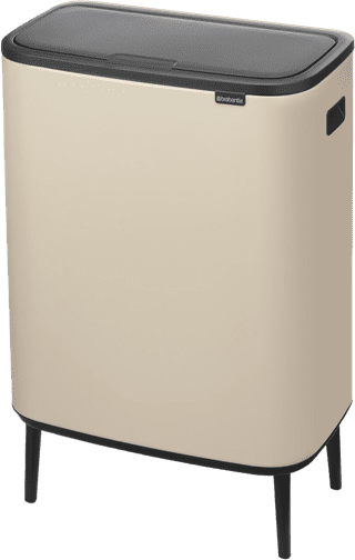 Brabantia Bo Touch Bin Hi Mülleimer 2 x 30 Liter Soft Beige