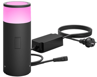 Philips Hue Calla pedestal lamp White and Color Black low Starter pack