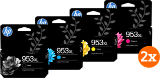 HP 953XL Cartridges 4-color Pack (2 units)