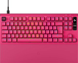 Logitech G PRO X2 RAPID TKL Gaming-Tastatur Rosa Qwertz