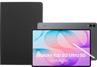 Samsung Galaxy Tab S12 Ultra 14,6 Zoll 512GB Wi-Fi + 5G Grau + BlueBuilt Book Case Schwarz