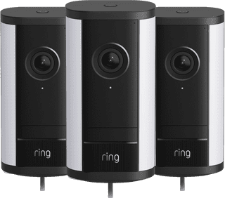 Ring Spotlight Kamera Pro 2. Generation Kabelgebunden Schwarz 3er-Pack
