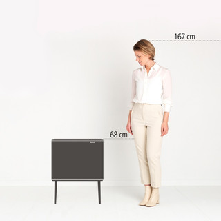 Brabantia Bo Touch Bin Mülleimer 3 x 11 Liter Soft Beige