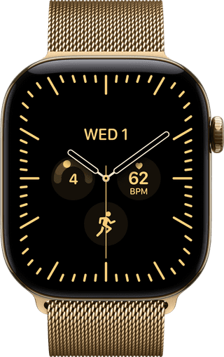 Apple Watch Series 12 Cellular 46mm Titanium Gold Milanese Loop M/L
