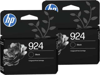 HP 924 Cartridge Black Duo Pack