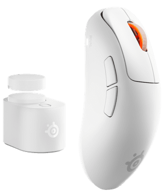 SteelSeries Rival Pro WL Mini Kabellose Gaming-Maus Weiß