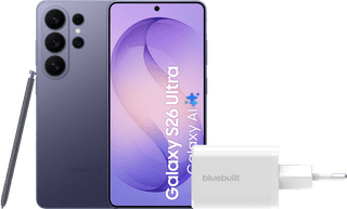 Samsung Galaxy S26 Ultra 256GB Dunkelblau 5G + BlueBuilt Ladegerät 65 Watt Weiß