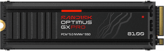 SANDISK Optimus GX PRO 8100 4TB PCIe 5.0 NVMe-SSD mit Kühlkörper