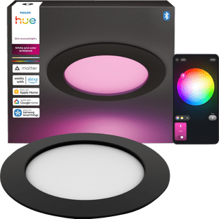 Philips Hue Einbaustrahler Slim - White & Color - 170 mm - Schwarz