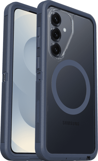 Otterbox Defender Samsung Galaxy S26 Backcover mit Magnet Transparent mit blauem Rand