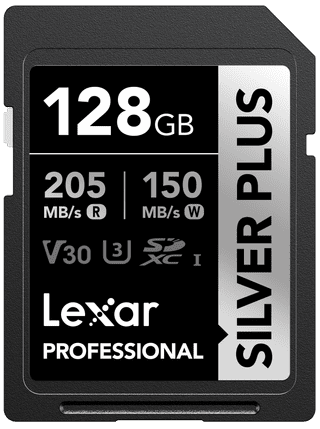 Lexar Professional SDXC Silver Plus 128GB 150 MB/s