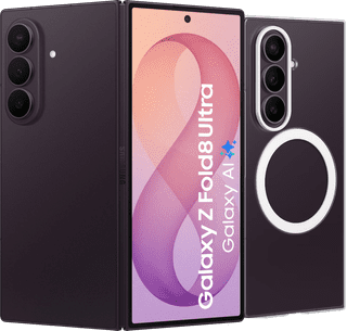 Samsung Galaxy Z Fold8 Ultra 512GB Lila 5G + Carbon Backcover mit Magnet Schwarz