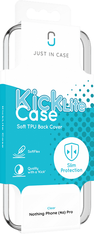 Just in Case KickLite Nothing Phone (4a) Pro Backcover Transparent