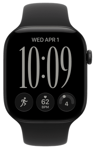 Apple Watch Series 12 46mm Black Sport Band M/L