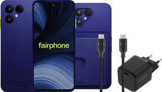 Fairphone 6+ 256GB Blau 5G + Komplettes Zubehörset