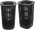 Brabantia Collect-It Wäschekorb 55 Liter - 2er-Set - Black Schwarz