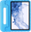 Just in Case Classic Samsung Galaxy Tab S9 / S9 FE / S10 FE / S10 Lite Kids Cover Blau