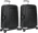 Samsonite S'Cure Spinner 55 cm Doppelpack Black Schwarz
