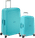 Samsonite S'Cure Spinner 55+75cm Aqua Blue Blue