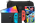 Nintendo Switch OLED Blau/Rot + Super Mario Galaxy 1+2 + BlueBuilt Schutzhülle Blau, Rot