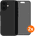 BlueBuilt Backcover iPhone 16 Schwarz + Panzerglas mit Blickschutzfilter Doppelpack