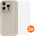 BlueBuilt Backcover iPhone 16 Pro Beige + Panzerglas Doppelpack
