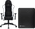 Vortech Essential Gaming-Stuhl Weiß + Vortech Bodenschutzmatte Schwarz